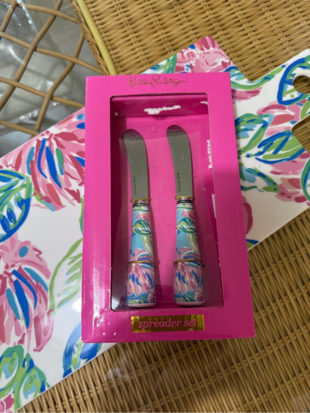NWT Lilly Pulitzer Spreader Set Cheese Knives